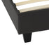 Prado 4FT Bed - Brown Faux Leather